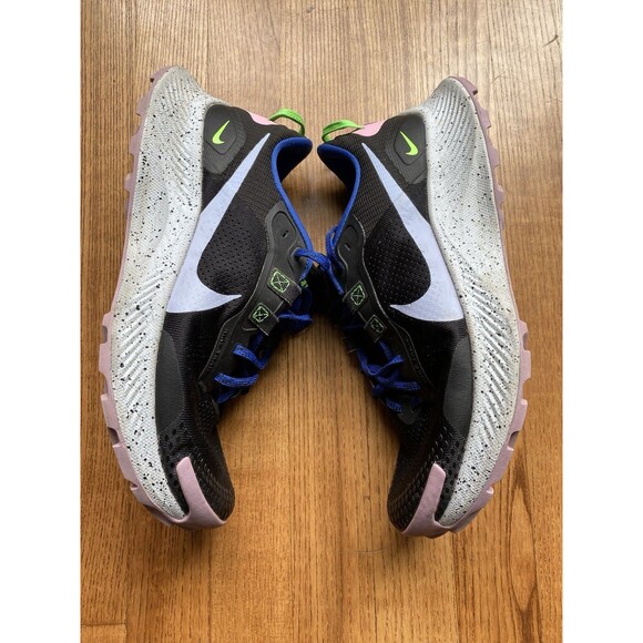 EUC Nike Pegasus Trail 3 Black Light Marine Running Sneakers Womens 11 NO insole main image 4